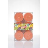 Missi 6'lı Tealight Mum Seti - Turuncu - 6 Adet