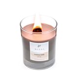 MİSSİ Ahşap Fitilli Black Orchid Kokulu Gri Çıtırtılı Vegan Mum (Crackling)