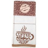 Missi Bej Nakışlı Mutfak Havlusu 30 x 45 cm - Çiçek