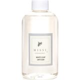 Missi Beyaz Sabun Yedek Esans 250 ml Ferahlatıcı Koku ile Dekoratif Mum Kullanımı İçin İdeal