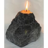 MİSSİ BÜYÜK GRİ DOĞAL KAYA TAŞI MUM(11 CM)