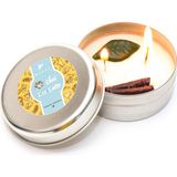 Missi Chaı Tea Latte Kokulu Silver Teneke Vegan Mum /seyahat Mumu - Gümüş - 1 Adet