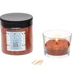 Missi Dark Amber Kokulu Taba Yaratıcı Inci Tozu Mum (30 Adet Fitil ile BIRLIKTE)-250 gr - 1