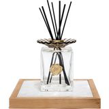 Missi Flora Wave Kare Cam 500 ml Çubuklu Oda Kokusu – Black Vanilya - Şeffaf - 1