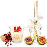 Missi Incir-Nar Bambu Çubuklu Oda Kokusu ve Kokulu Vegan Mum Seti