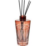 Missi Kahverengi Kristal Kesme Cam Şişe Dark Amber Oda Kokusu (23 cm ) - 1