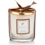 Missi Kapaklı Dark Amber Kokulu Vegan Mum(140 gr) - Beyaz - 1 Adet