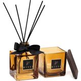 Missi Simple Luxe Collection-Oud Vanilya Oda Kokusu ve Mumluk Seti - Amber - 1