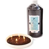 Missi Yaratıcı Inci Tozu Siyah Renk Mum (30 Adet Fitil ile BIRLIKTE)-400 gr - Çok Renkli - 1
