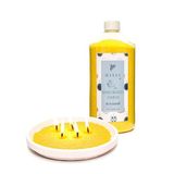 MİSSİ Yaratıcı İni Tozu White Jasmin Kokulu Sarı Renk Mum (30 adet fitil ile birlikte)-400 gr