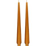 Missi Yılbaşı 2 Li Gold Piramit Şamdan Mum Seti-33 cm - 1 Adet