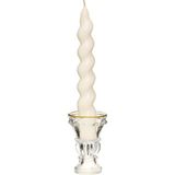 Missi Yılbaşı 2li Twirl Glow Beyaz Şamdan Mum Seti (18 Cm) - 2 Adet