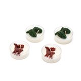 MİSSİ Yılbaşı 4lü Spice Orange Kokulu Kozalak ve Geyik Temalı Tealight Mum Seti