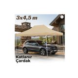 Missidea 3×4,5 Makaslı Katlanır Çardak Krem
