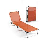 Missidea Alüminyum Katlanır ve Taşınır Şezlong Orange