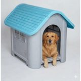 Missidea Brave Paws Plastik Köpek Kulübesi 85x71x66 cm Mavi
