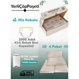 Missidea Korbell 15/16L Uyumlu Yerli Bebek Bezi Çöp Poşeti 3lü