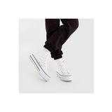 MissLara Beyaz - Yüksek Taban Canvas Platform Spor Ayakkabı