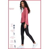 missmaral Kadın Eşofman Takım Spor Tunik & Slim Fit Tayt Dalgıç Kumaş Sports And Casual Gül Kurusu 3060