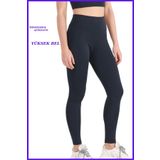 missmaral Kadın Lacivert Yüksek Bel Toparlayıcı Tayt Tam Boy Dalgıç Likralı Kumaş Casual & Comfort 102101