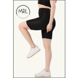 missmaral Kadın Siyah Yüksek Bel Toparlayıcı Biker Şort Kısa Spor Tayt Likralı Dalgıç Biker Tights 1043