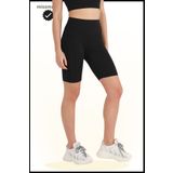 missmaral Kadın Siyah Yüksek Bel Toparlayıcı Tayt Kısa Spor Şort Deniz > Havuz > Spor Biker Shorts 1070