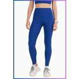 missmaral Kadın Tayt Yüksek Bel Toparlayıcı Tam Boy Casual & Comfort Saks Mavi 102101