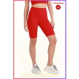 missmaral Kadın Yüksek Bel Toparlayıcı Tayt Kısa Spor Şort Deniz > Havuz > Spor Biker Shorts Kırmızı 1070