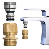 MissMin banyo Lavabo Bataryası çıtçıt adaptörü bahçe hortumuna hızlı bağlanır, mutfak musluğu delikli hızlı bağlantı 3/4 inç GHT dişi pul için, iç mekan lavabo hızlı montaj bağlantısı