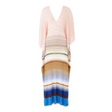Missoni Çizgili Maxi Elbise - Mavi Çok Renkli