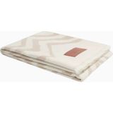 Missoni Graffiti Plaid Throw, Zigzag ve Chevron Desenli Yün Battaniye - Bej - 135 x 150 cm