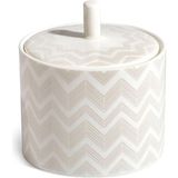 Missoni Home Beyaz Gri Porselen Şekerlik - Beyaz - Gri - Standart
