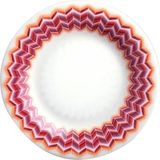 Missoni Home Jarris Bordo Zikzak Desenli Porselen Ekmek Tabağı - Standart