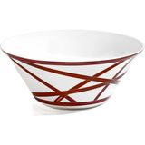 Missoni Home Nastri Desenli Porselen Salata Kasesi - Bordo - Standart