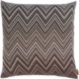 Missoni Home Timmy Desenli Yün Dekoratif Yastık - Kahverengi - Beyaz - Standart