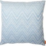 Missoni Home Timmy Mavi Beyaz 40X40 Yün Dekoratif Yastık - Mavi - Beyaz - Standart
