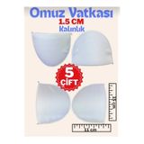 MissPuL Vatka Omuz Ve Ceket Vatkası Topuk Ve Ayakkabı Vatkası Beyaz( 1.5 Cm 5 Çift)
