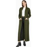Missruba Kadın Haki Fitilli Uzun Hırka - FH0001 - Standart