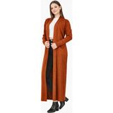 Missruba Kadın Kiremit Fitilli Uzun Hırka - FH0001 - Standart