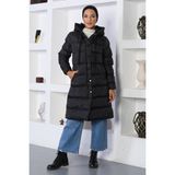 Missvalle Kapşonlu Şişme Mont Siyah 10361 - 42