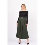 MissVina Emy Yırtmaçlı Etek 6830 - Haki - 42