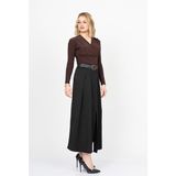 MissVina Emy Yırtmaçlı Etek 6830 - Siyah - 36
