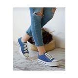 MİSSWEMODASHOES Cnv Yüksek Taban Kot Mavi Spor Ayakkabı