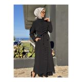 MissWhence Çıtçıtlı Pardesü 36525