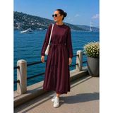 Misswhence Cupra İpek Elbise 39800 Bordo