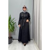Misswhence Tafta Crush Elbise 38804 Siyah
