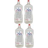 MissYak BioEtanol Ocak Sıvı Yakıt 1 Litre x 4 Adet Kokusuz Dumansız Çevre Dostu Şömine Yakıtı