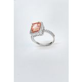 Mistik Silver Pembe Swarovski Taşlı Gümüş Yüzük