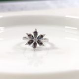 MİSTİK TOPAZ ÇİÇEK LOTUS GÜMÜŞ YÜZÜK AYARLANABİLİR