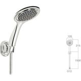 Mistillo Banyo Duş Başlık Seti Mafsallı ve 150 cm Paslanmaz Hortum Seti